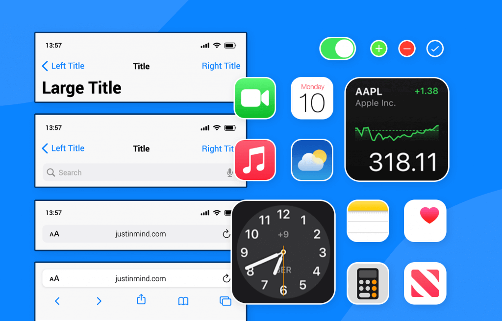 Ios Ui Kit Design Sleek Prototypes For The Iphone And Ipad Justinmind