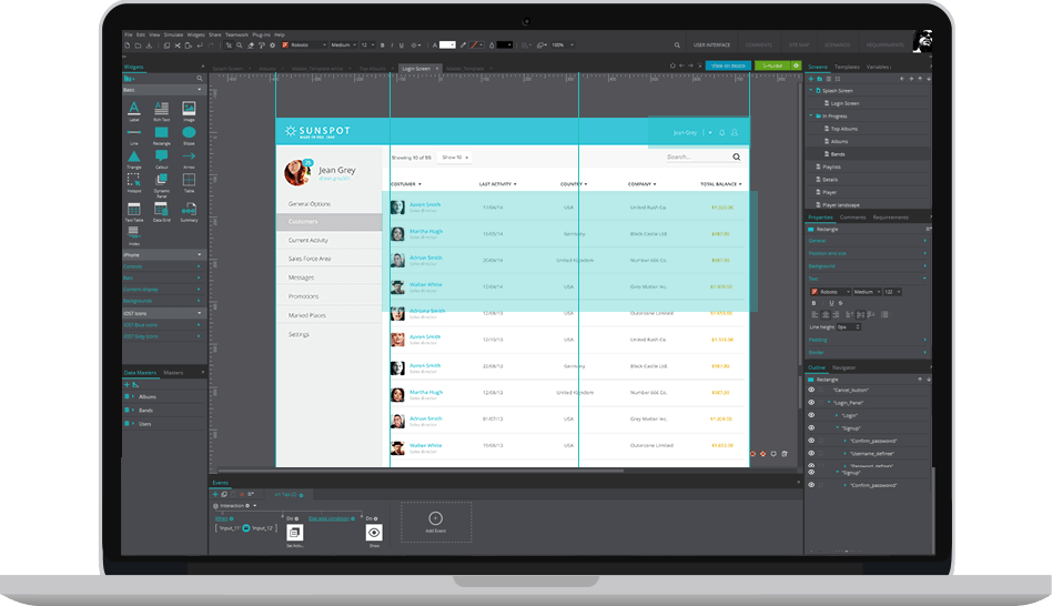 Create mobile & web wireframes with Enterprise prototyping