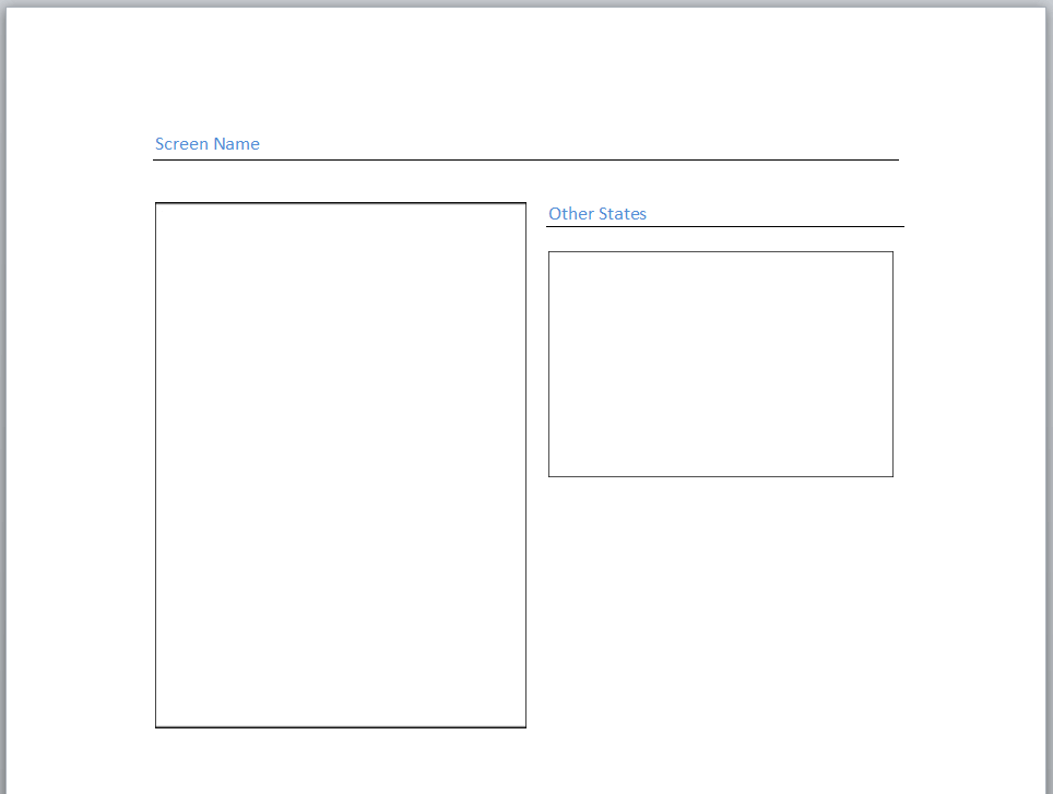 Microsoft Word Blank Document Template