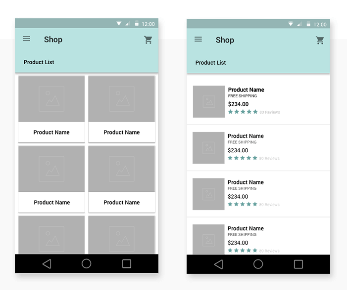 List vs grid: which is best for your UX design? - Justinmind