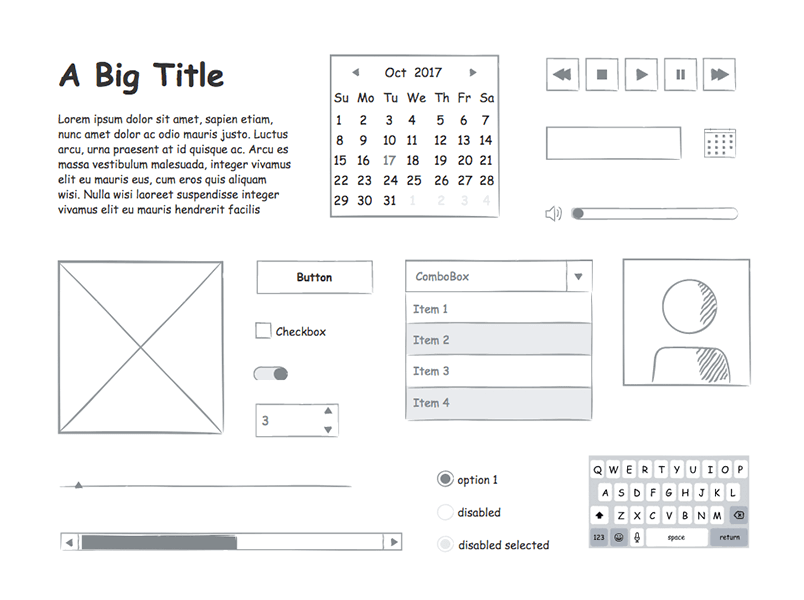 Wireframing UX Kit Sketch freebie  Download free resource for Sketch   Sketch App Sources