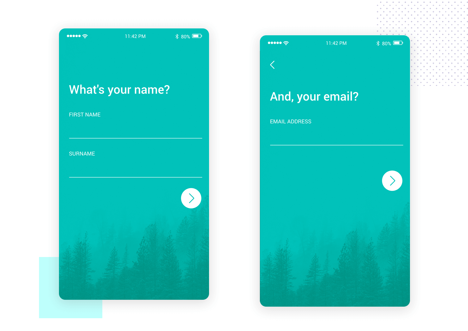 Screen flow validation - mobile app mockup template