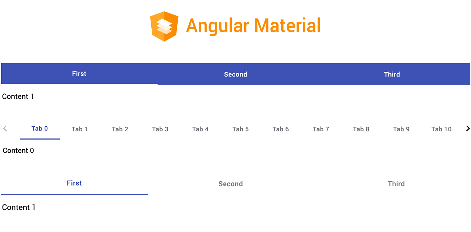 tab design angular material