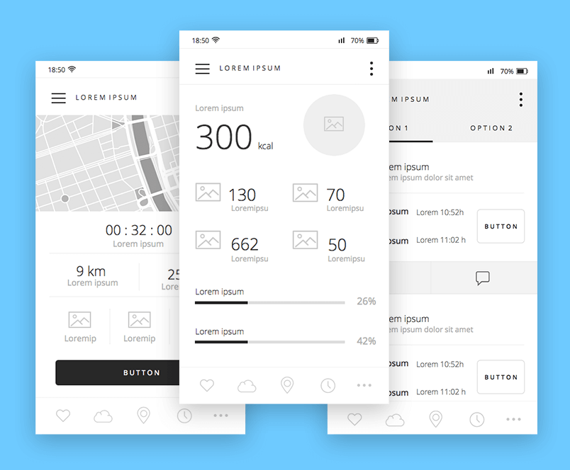 justinmind wireframe