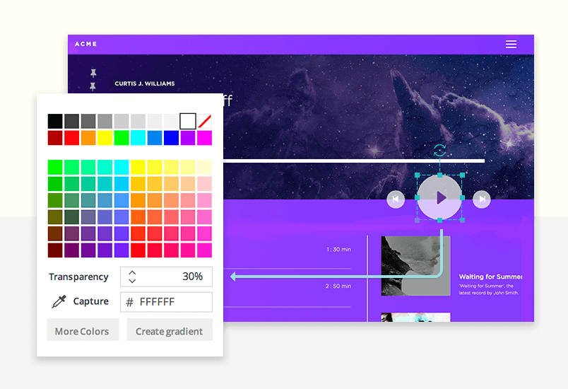 justinmind prototyper widgets sizes