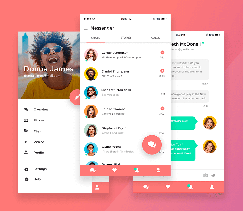 three-messenger-app-user-interfaces