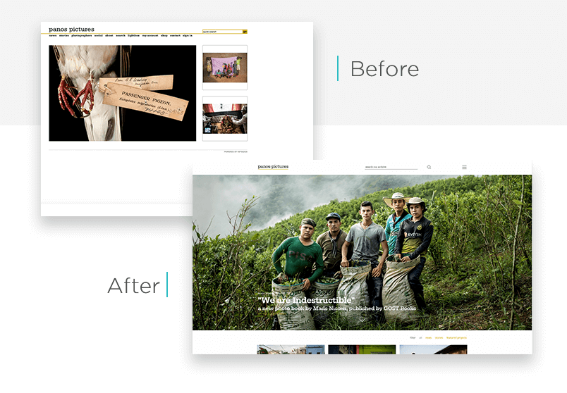Redesigns Homepage