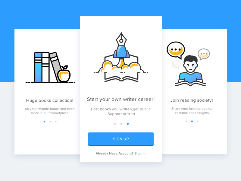 user onboarding concept - not overloading users