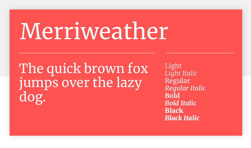 Merriweather - 15 best Google Fonts for your website - Justinmind