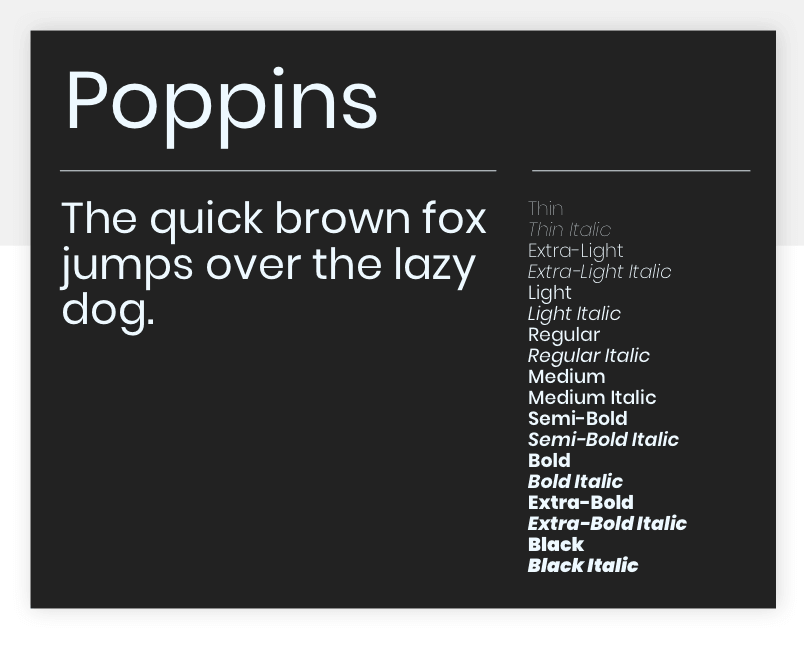 Poppins - 15 best Google Fonts for your website - Justinmind