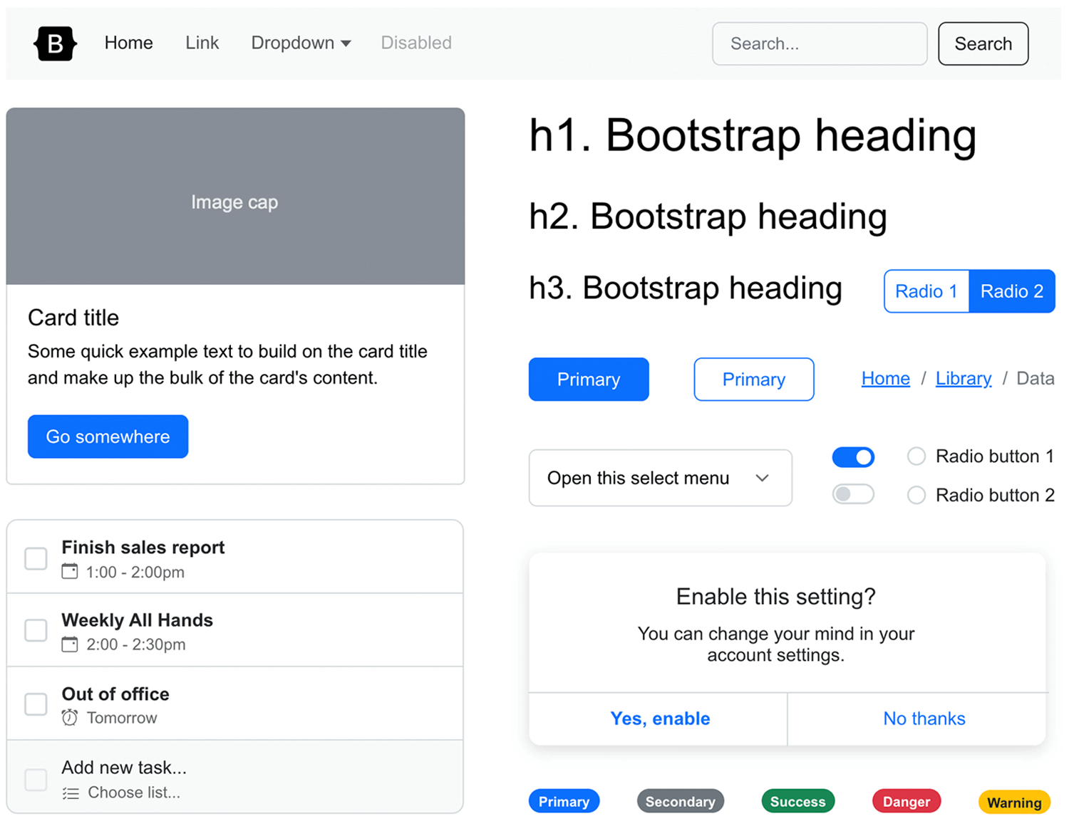 Justinmind´s new Bootstrap UI kit boasts a library has every component needed