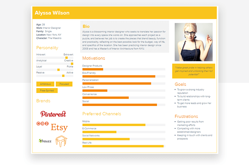 15 Examples Of Great User Persona Templates Justinmind