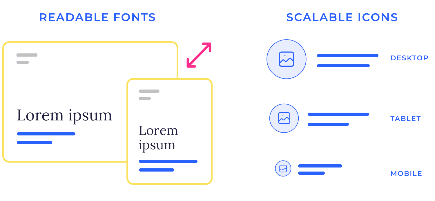 layout design readable fonts