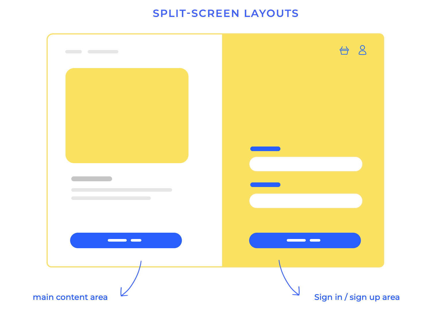 layout design split screen