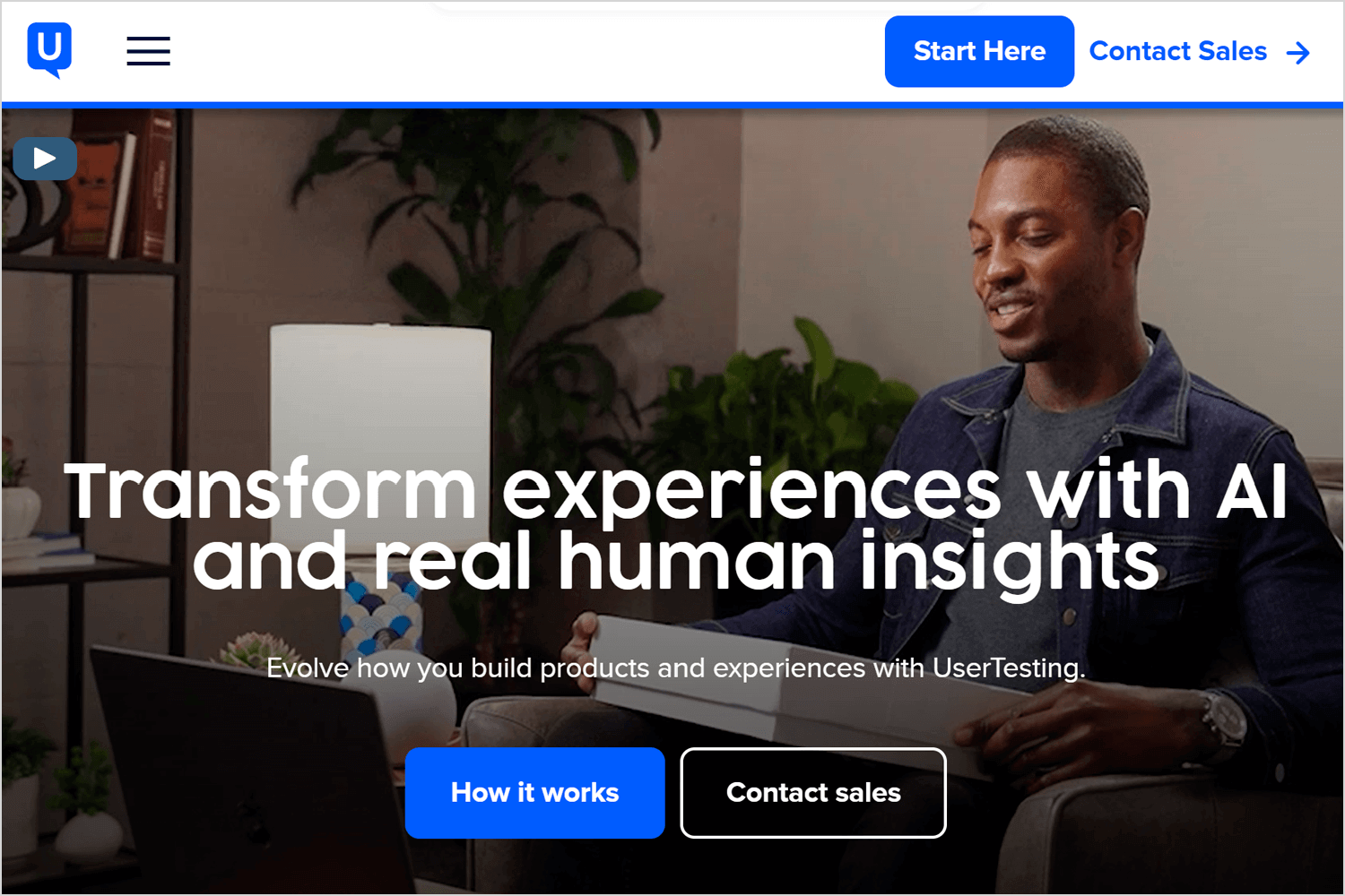 UserTesting platform for gathering real human insights to enhance user experiences.