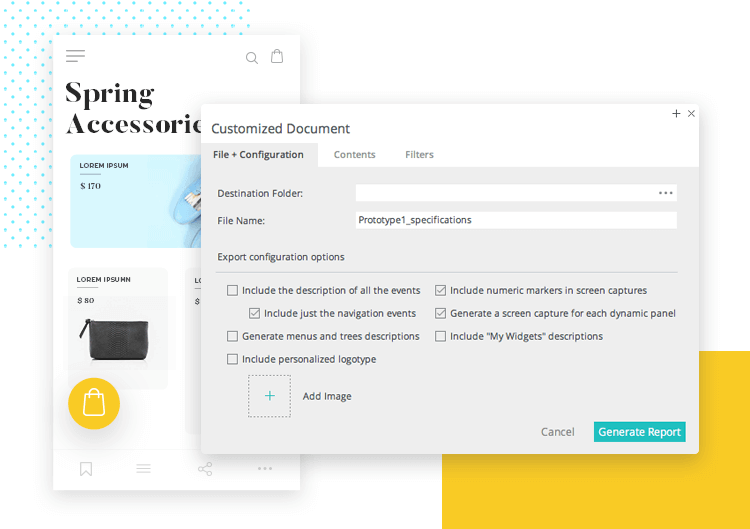 Specifications document - Design System - Justinmind
