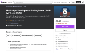 app development courses online udemy swift