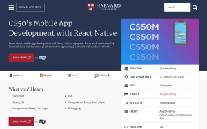 app development courses paid harvard