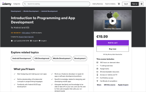 app development courses paid udemy intro