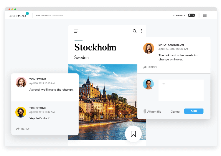 Better cross-team collaboration when you create your PSD mockups in Justinmind