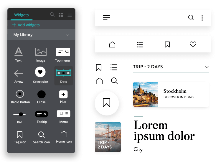 Make brand-specific widgets for your interactive PSD mockups in Justinmind