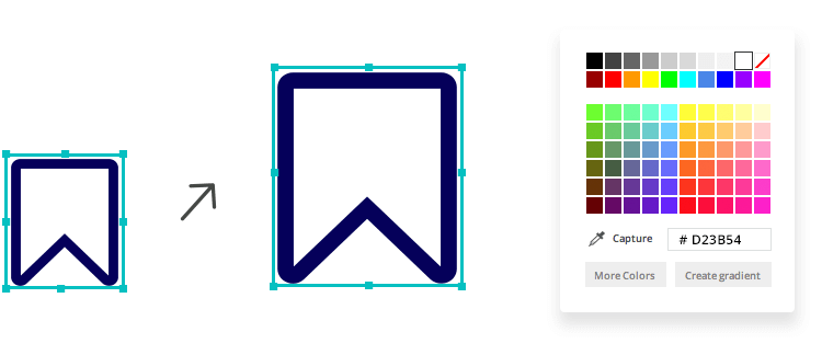 Export scalable vector images for your PSD mockup in Justinmind