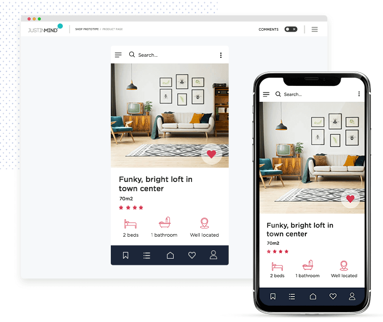 Justinmind-Sketch integration - get high-fidelity Sketch mockup simulations