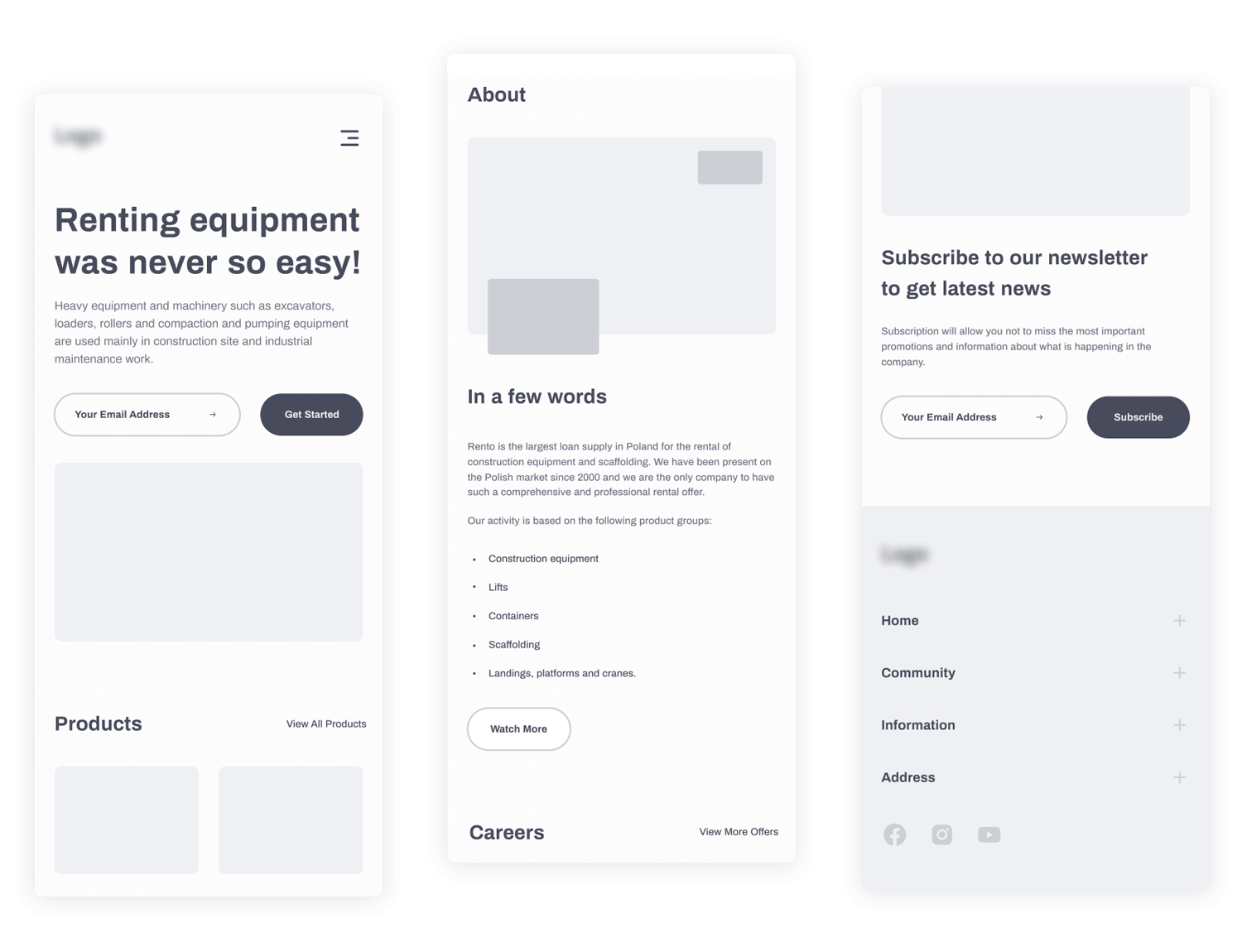 mobile app wireframe example