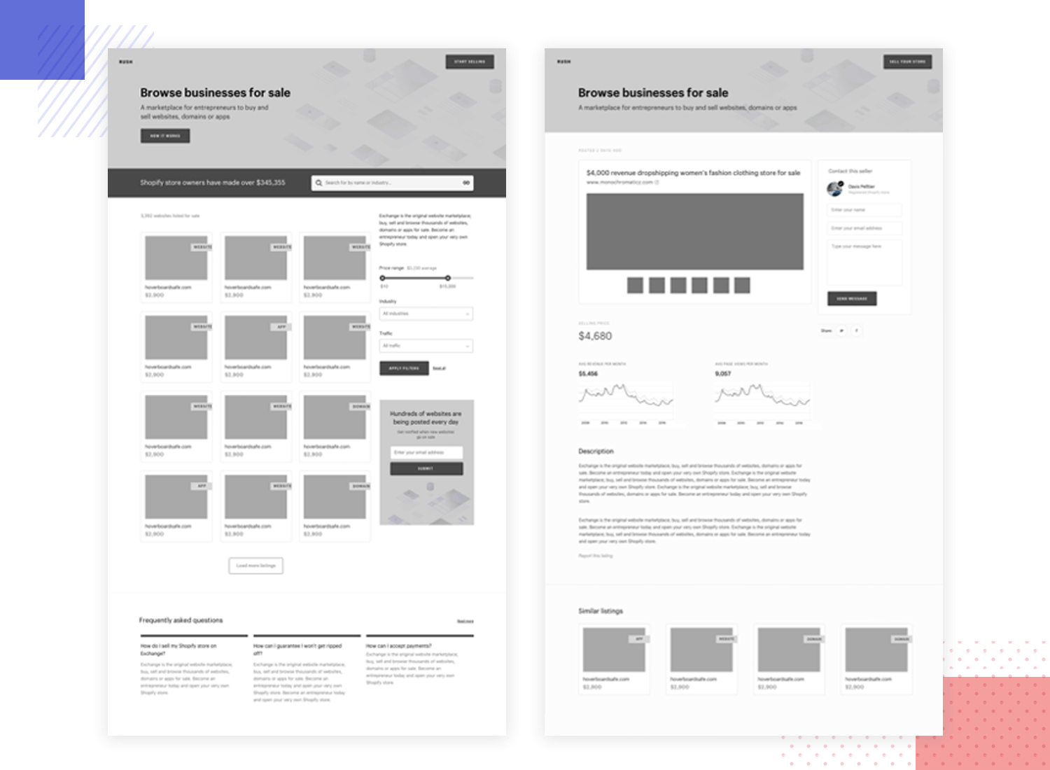 Download 20 Wireframe Examples For Web Mobile Design Inspiration Justinmind Yellowimages Mockups