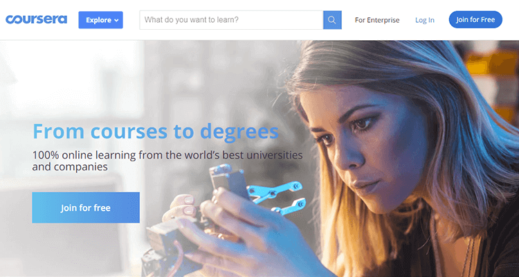 Online web development courses - Coursera