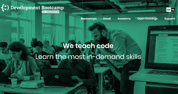 In-class web development course Development Bootcamp (EU)