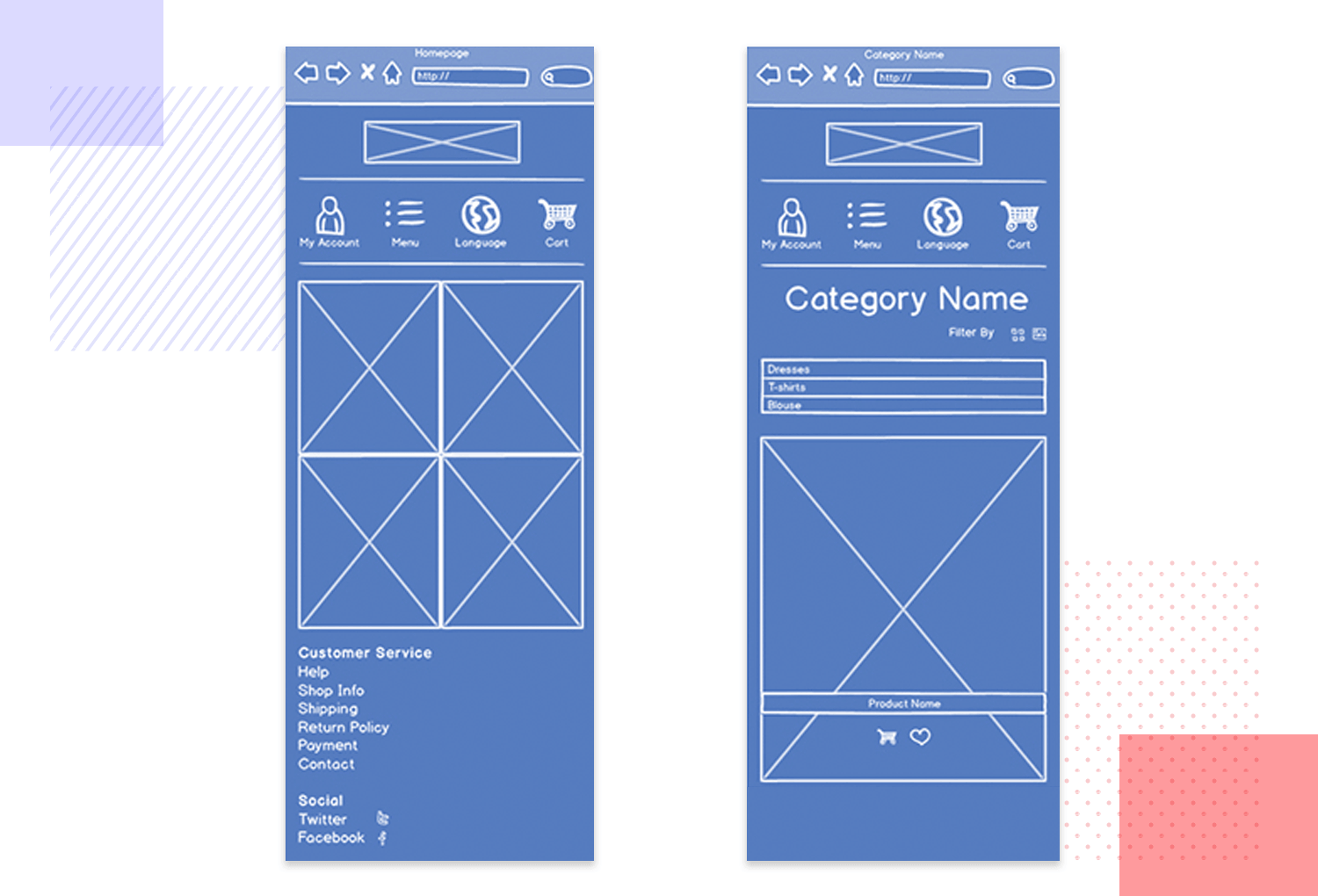 Download 30 Wireframe Examples For Web Mobile Design Inspiration Justinmind