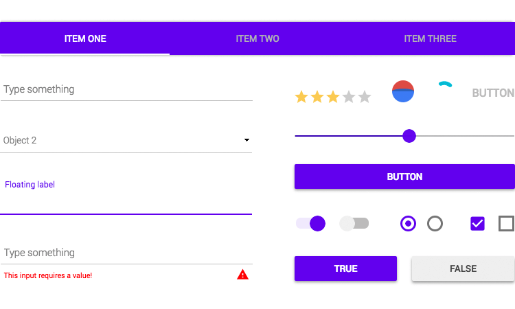 ui components for android forms