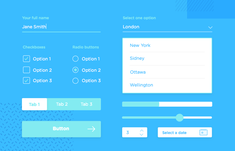 html form components