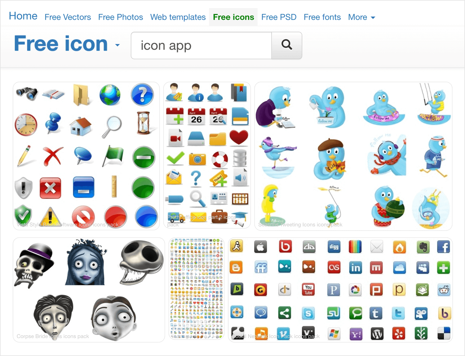 all free download as place to find icons for apps