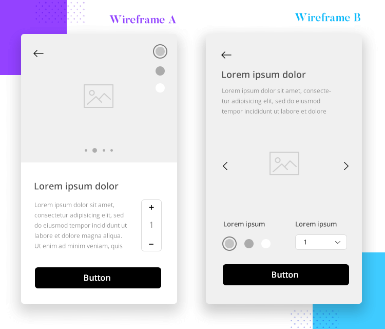 app wireframe needs reiteration for improvement