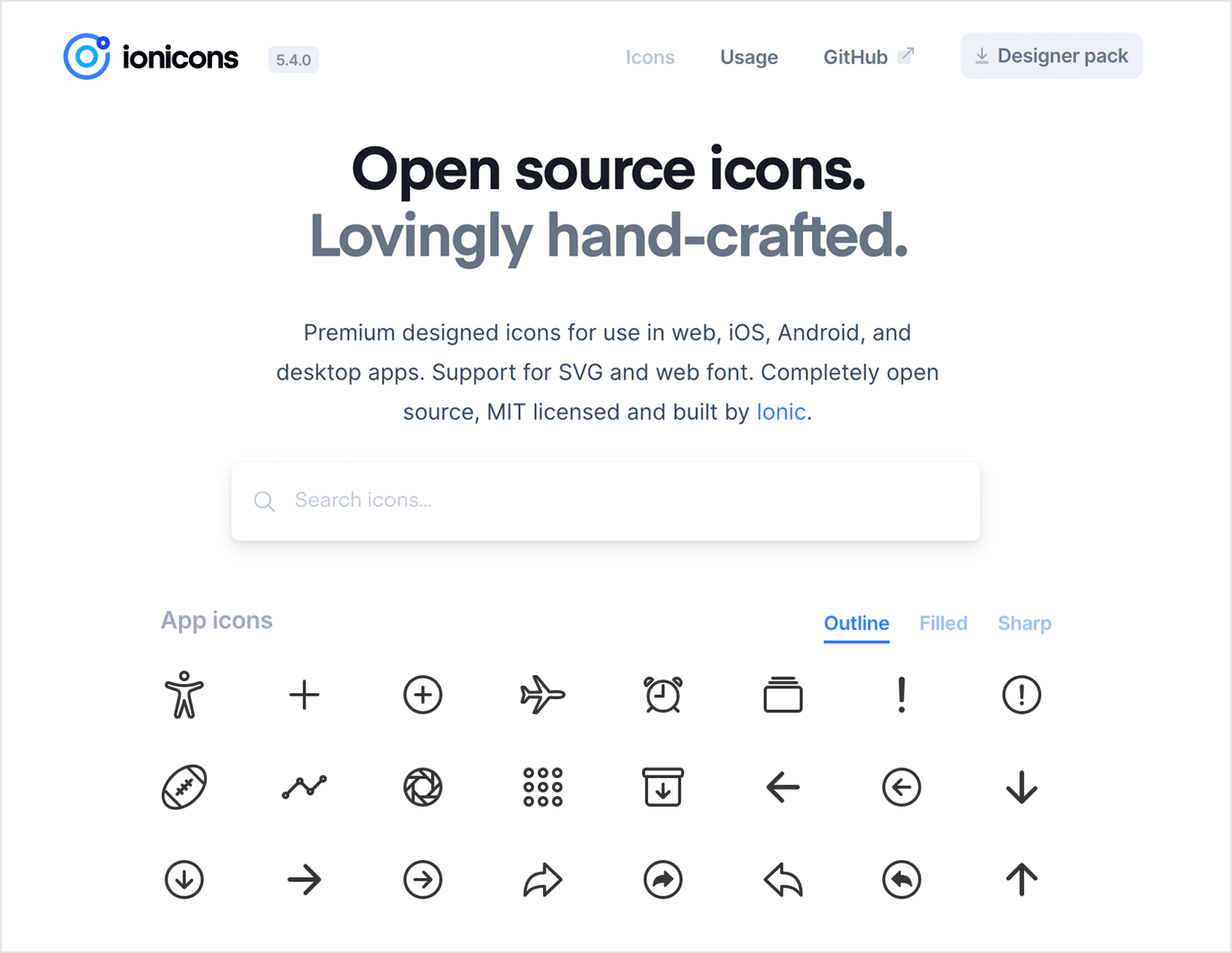 40 Places To Get Free App Icons Justinmind