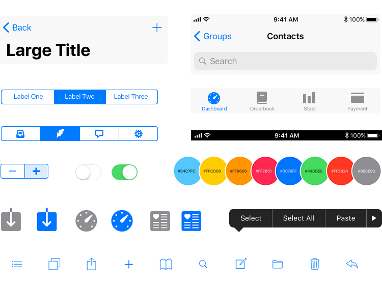 component for ios app wireframes