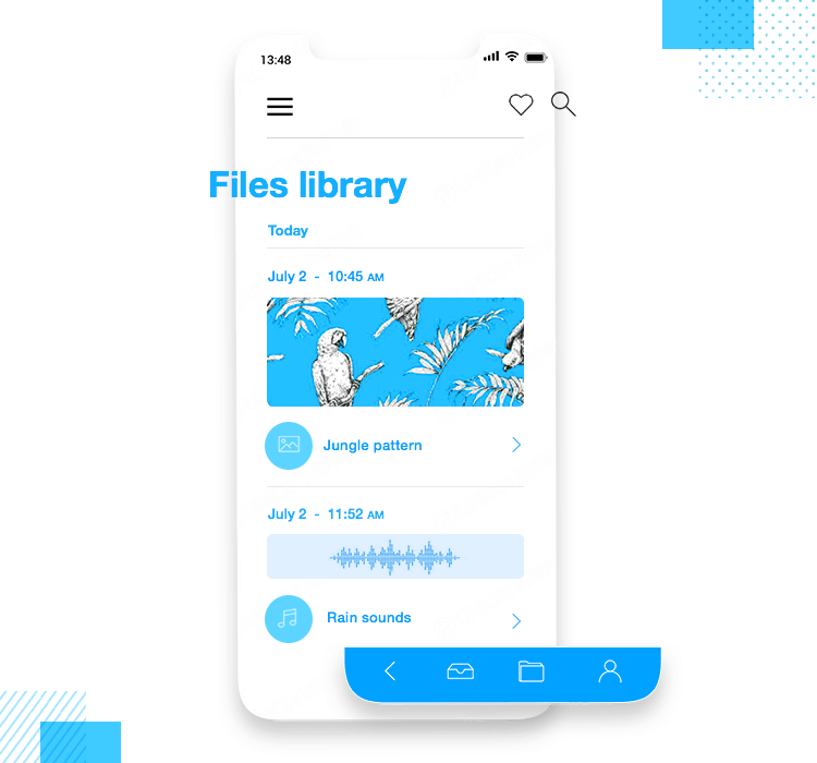 iOS Icons UI kit - creating the toolbar navigation