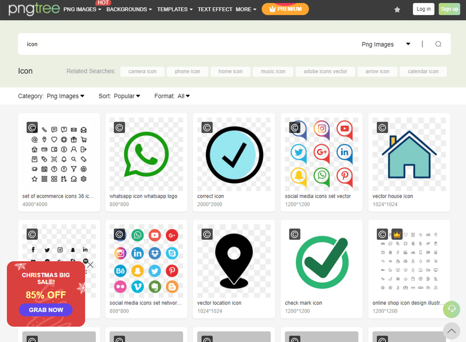 Categories - Free web icons