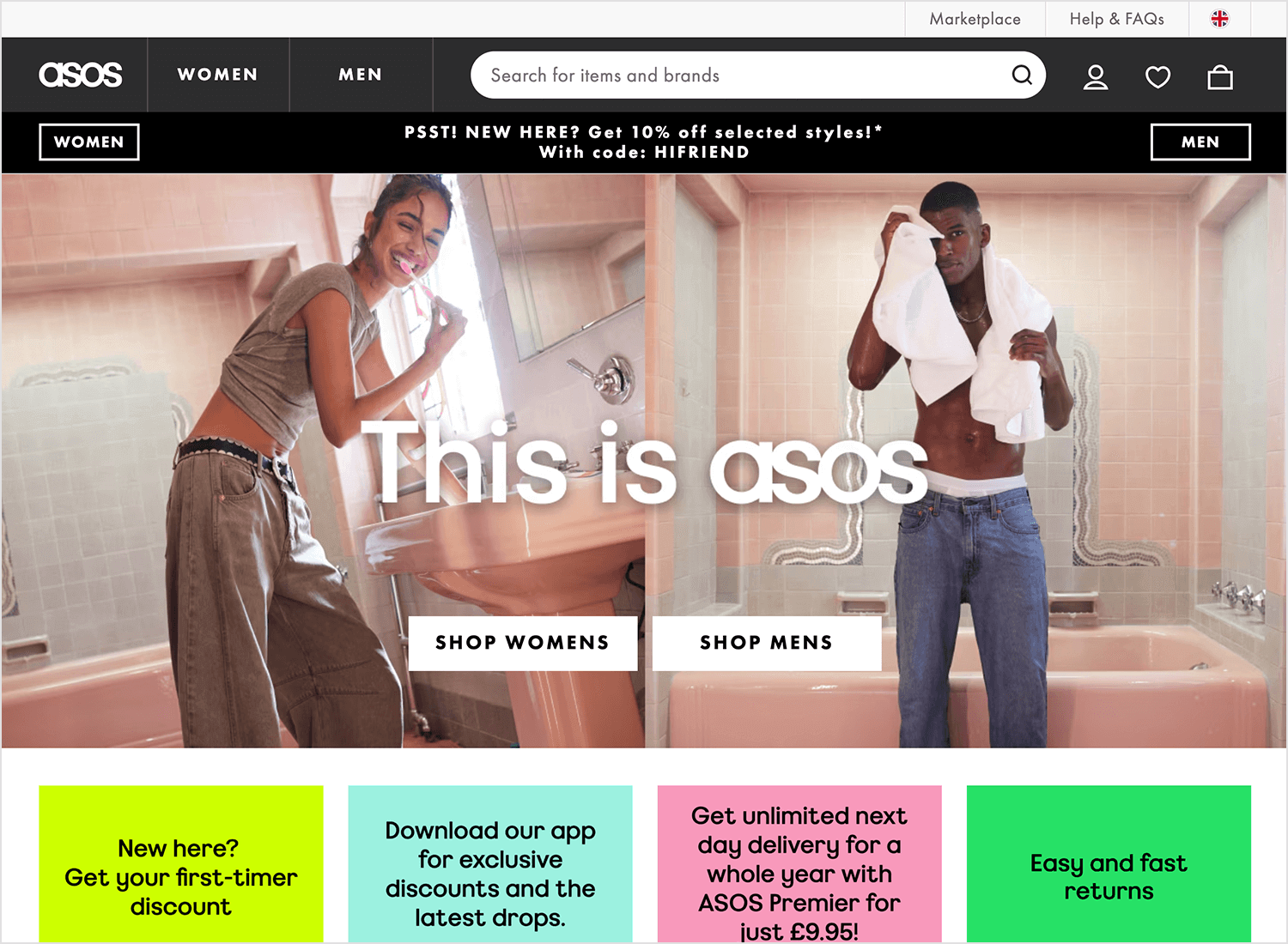 best-ecommerce websites asos