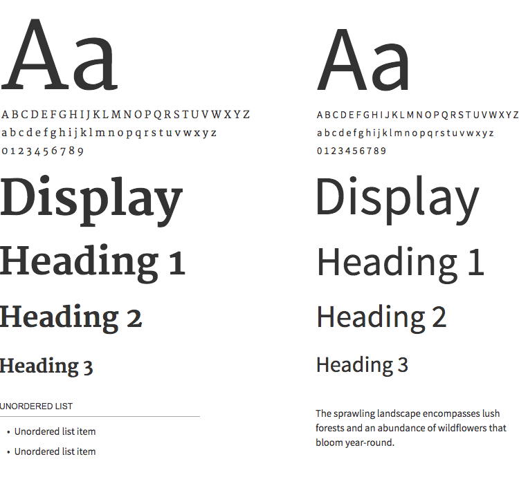 Justinmind US Web Design Standards UI kit - USWDS style typographies