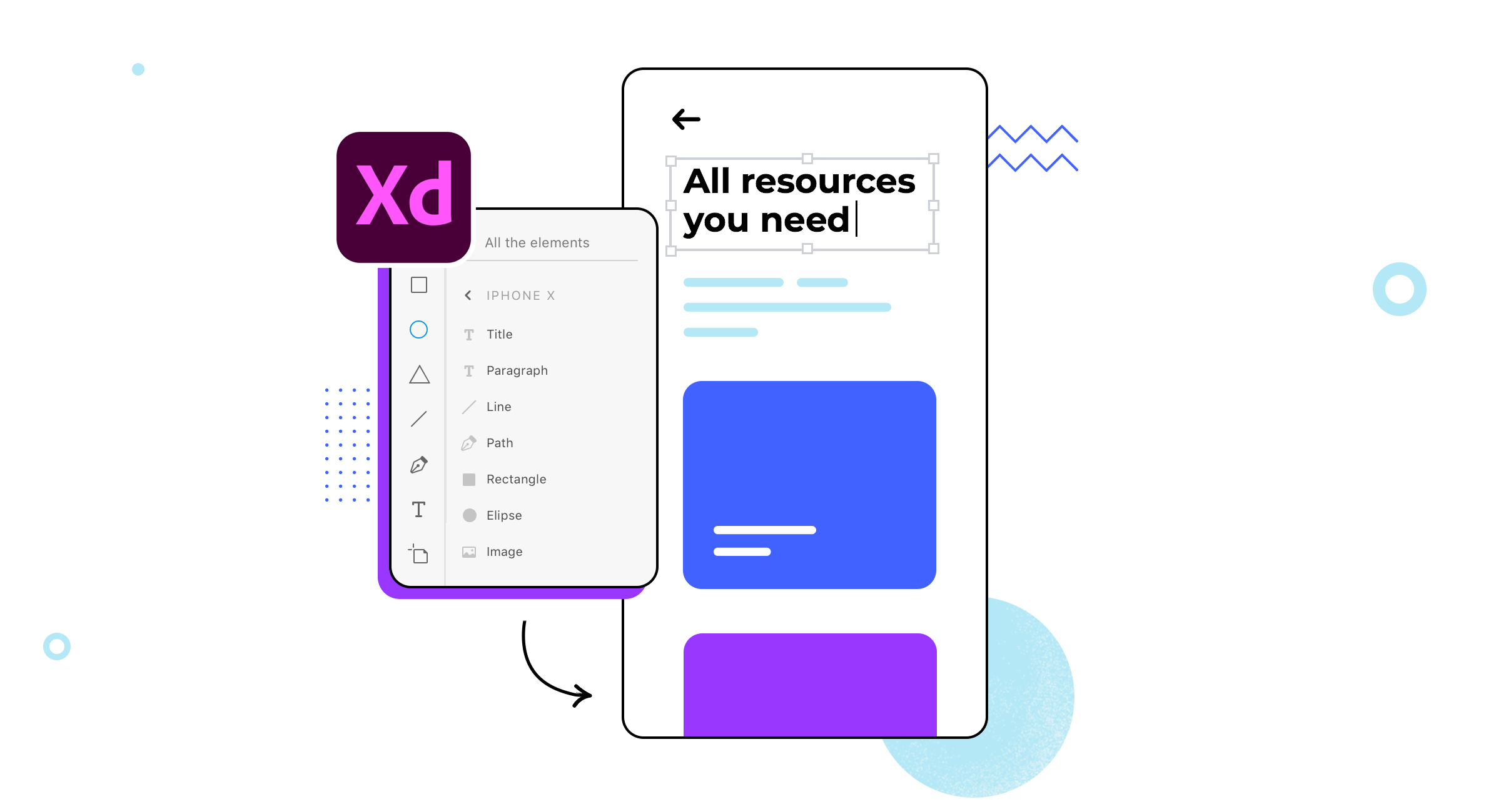 Prototype with adobe xd visuals in justinmind