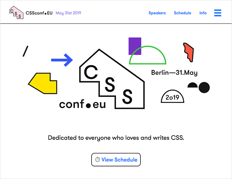 Flat website design - CSS Conf EU