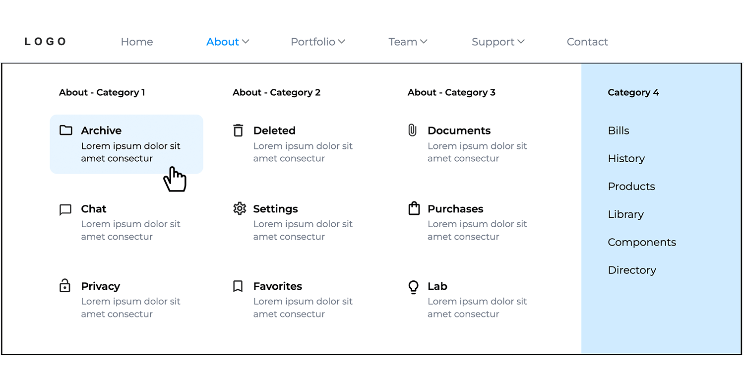 Navigation Menu Examples For Website ZQRNL