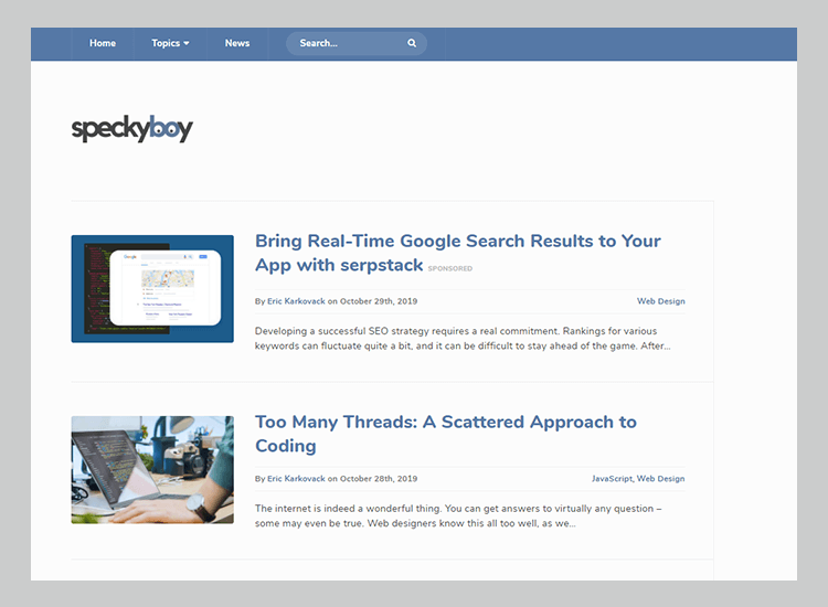 Best web development blogs - SpeckyBoy