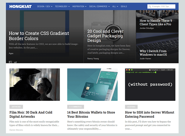 Best web development blogs - Hongkiat