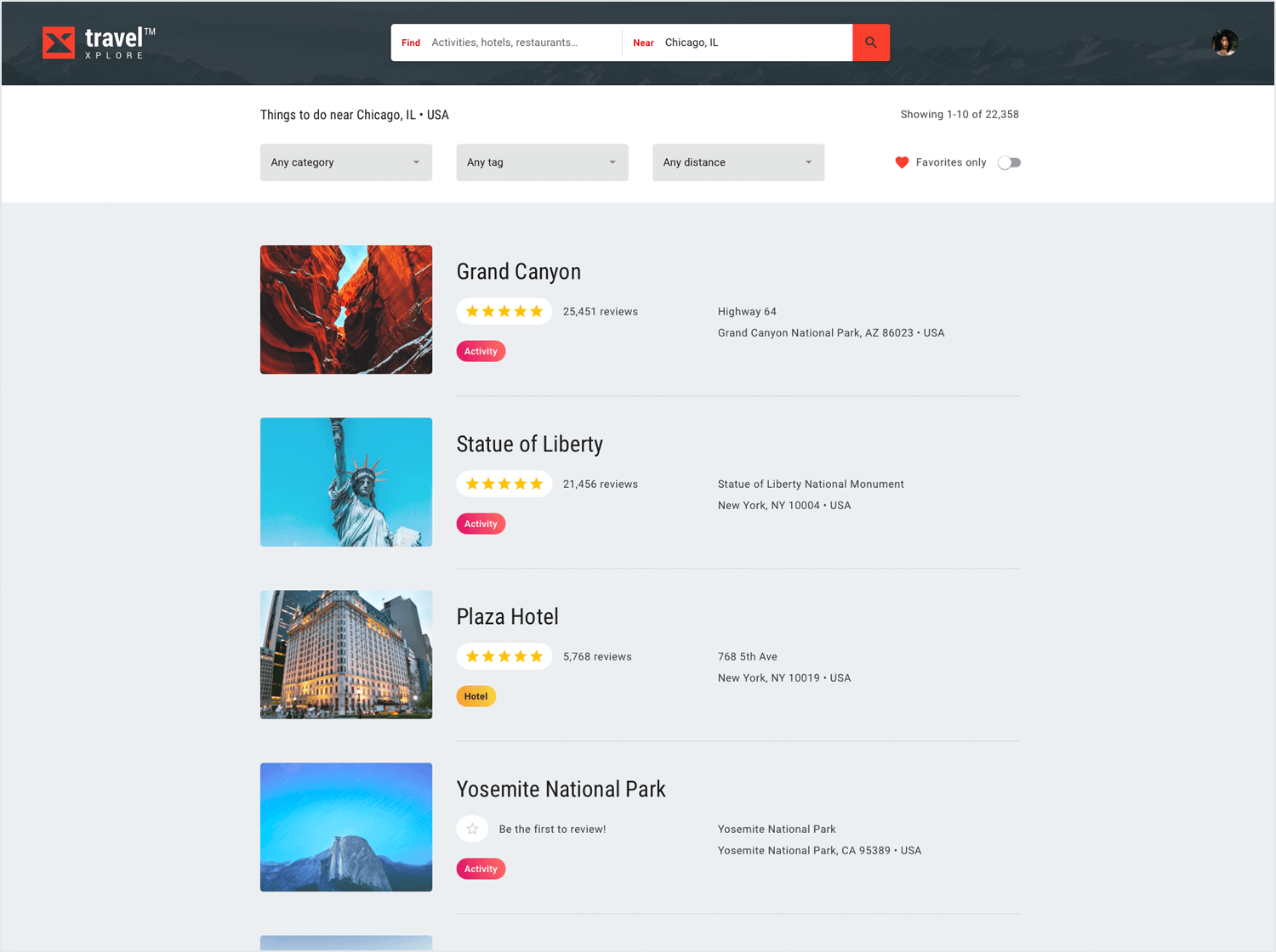 List UI design principles and examples Justinmind