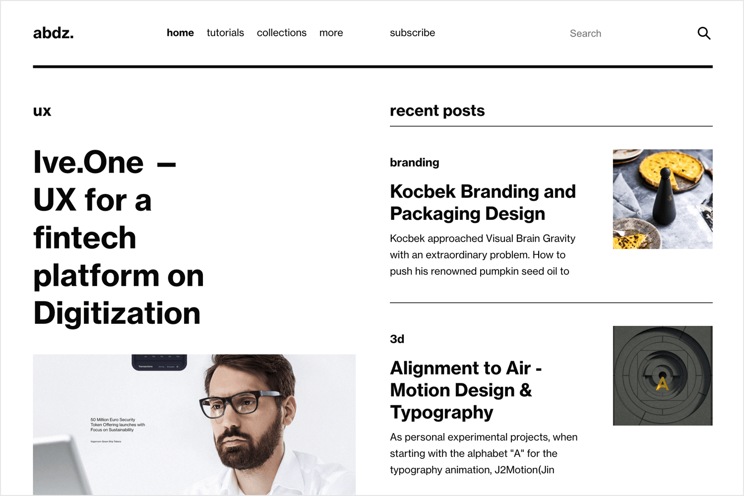 abduzeedo as ux blog filled with practical tutorials