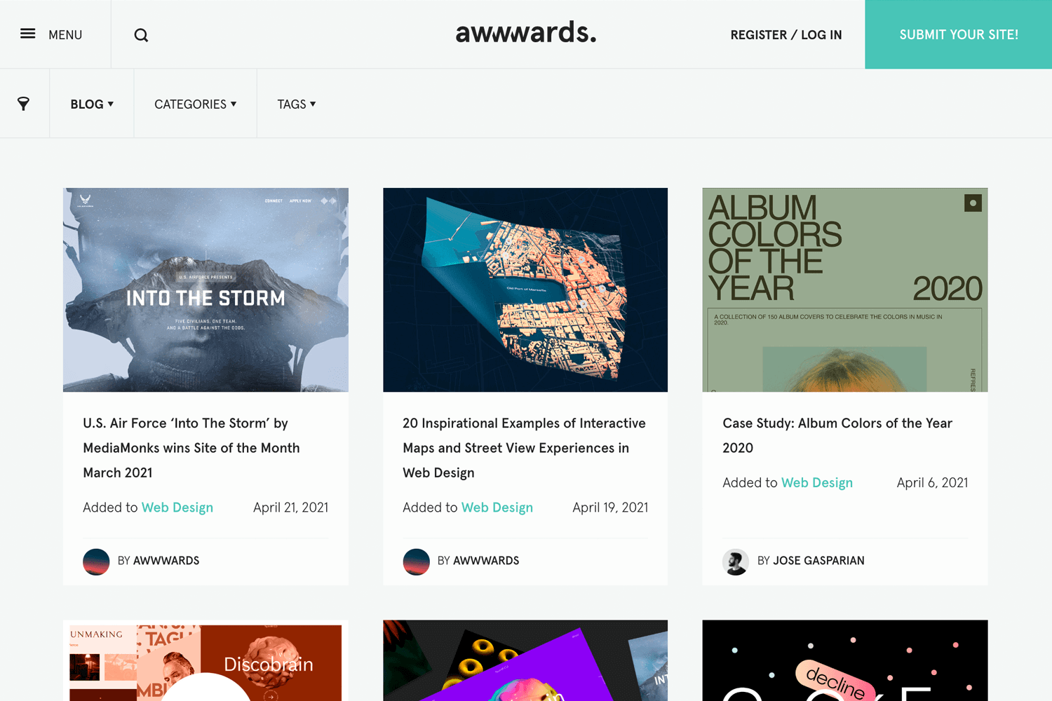 Best UX design blogs - Awwwards